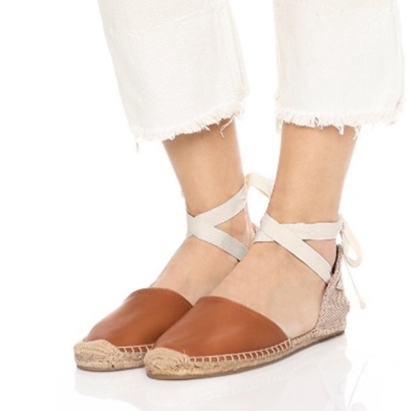 Soludos Lace Up Leather Espadrille - Picture 10 of 10